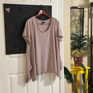 Cynthia Rowley Dusty Lavender Short Sleeve Top